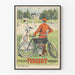 Vintageaffisch Cycles Peugeot för väggdekoration