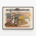 Vintageposter Boston Standard - Historisk amerikansk väggdekoration — inramlat konstverk på väggen