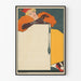 Vintageposter Dame i hatt av galning