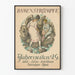 Vintageposter Damenstrumpor 4 årstider väggdekoration