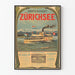 Vintageaffisch för ångfartyg på Zürichsjön - Poster ångbåt