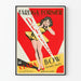 Vintageposter Dangerous Curves - Retro väggdekoration