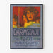 Vintageposter Darmstadt 1901 konstutställning