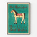 Vintageposter "Das Spielpferd" av Karl Müller - Väggdekoration