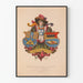 Vintageposter av Blason des Lithographes et Imprimeurs sur Pierre