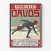 Vintageposter Davos Internationella Skridskoåkning 1913