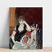 Reproduktion av målningen av En loge på teatern - Pierre-Auguste Renoir