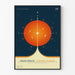 Dekorativ poster av Deep Space Atomic Clock - Rymdtema Orange