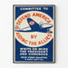 Vintageposter Försvara Amerika genom att hjälpa Allierade