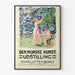 Vintageposter för norsk konstutställning på Charlottenborg