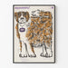 Vintage dekorativ poster Hund Bouclé "Pålitlighet"