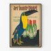 Väggposter Der Bunte Vogel - Färgglad och vintage design för konstnärlig inredning