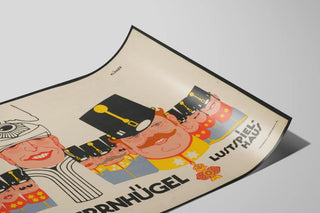 Vintageposter Der Feldherrnhügel - Retro militär väggdekoration — vy av konstverket