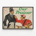 Vintageaffisch Der Trainer - Hästtema Väggdekoration — inramlat konstverk på väggen