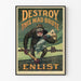 Vintage rekryteringsposter för militärtjänst « Destroy This Mad Brute »