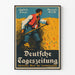 Tysk vintageposter för Jordbruksjournal
