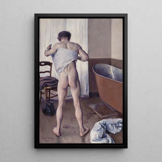 Man i badet - Gustave Caillebotte
