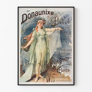 Vintageposter Donau Nixe Ballet - Konstnärlig väggdekoration