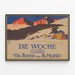 Vintageposter Die Sonne von St. Moritz – Retro bergväggsdekor — inramlat konstverk på väggen