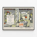 Vintageposter Diem & Wing Paper Company - Retro Väggdekoration — inramlat konstverk på väggen