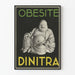 Vintageposter Obésité Dinitra - Retro väggdekoration