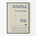 Vintageposter Dinitra Injectable - Retro medicinsk väggdekoration