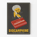 Vintage reklamposter Diocamphine väggdekoration