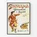 Vintageaffisch Diorama Tordenskiold vid Dynekil 1716