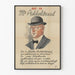 Vintageposter Mr Prikkeldraad retro väggdekoration