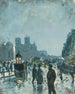 Notre-Dame de Paris under regn - Dan Tull — vy av konstverket