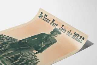 Vintageaffisch för rekrytering WAAC US Army