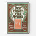 Vintageposter « Glöm inte din mamma » i Art Nouveau-stil