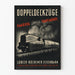 Vintage poster av tåget Hamburg Lübeck Travemünde