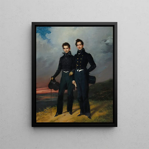 douardHenriThophile Pingret - Portait of Two Young Men.webp
