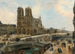 Vue de Paris avec Notre-Dame - Édouard-Jacques Dufeu — vy av konstverket