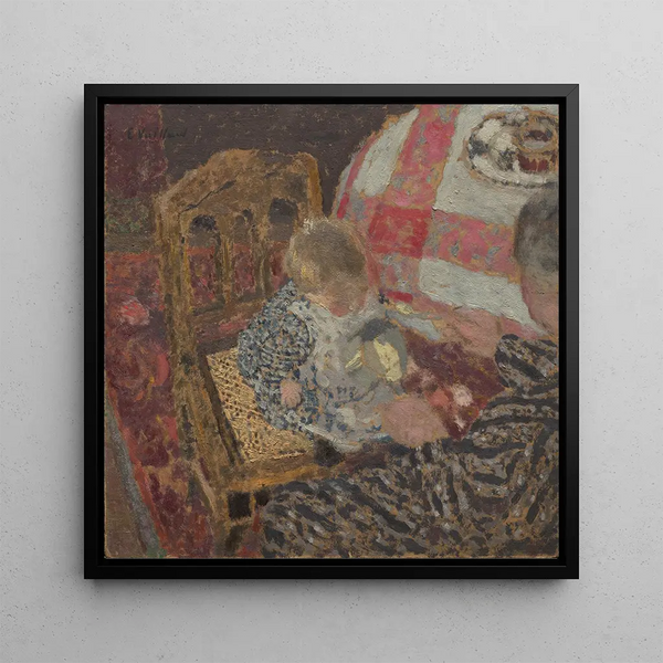 Målning Frukost med Annette och hennes mormor - Édouard Vuillard | Konsttryck