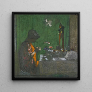 Madame Hessel i sitt toalettbord - Édouard Vuillard