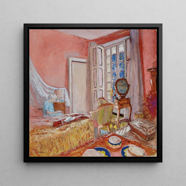 Målning Madame Hessel i det rosa rummet i Clayes - Édouard Vuillard | Konsttryck