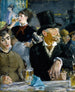 vid caféet - Édouard Manet — vy av konstverket