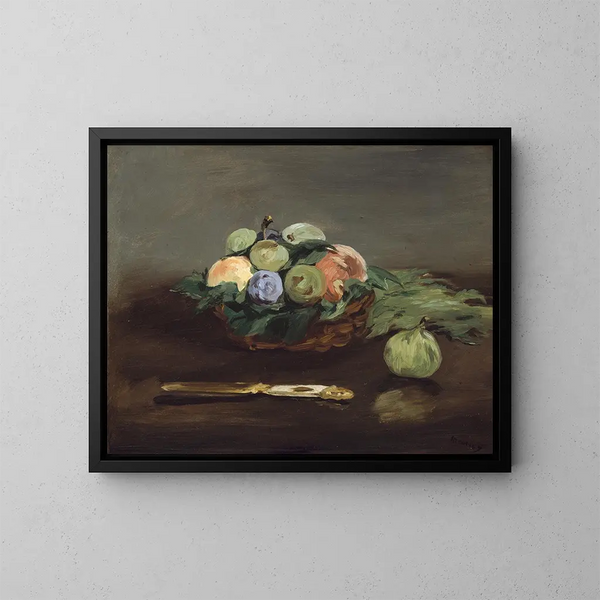 fruktskål - Édouard Manet — inramlat konstverk på väggen