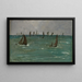 Båtar i Berck-sur-Mer - Édouard Manet — inramlat konstverk på väggen