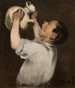 pojke med kanna La Régalade - Édouard Manet — vy av konstverket