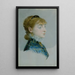 Émilie Louise Delabigne 1848-1910 kallad Valtesse de la Bigne - Édouard Manet — inramlat konstverk på väggen
