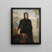 La Femme aux chiens - Édouard Manet — inramlat konstverk på väggen
