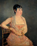 Dame i rosa - Édouard Manet — vy av konstverket
