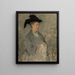 Madame Édouard Manet, Suzanne Leenhoff 1829-1906 - Édouard Manet — inramlat konstverk på väggen