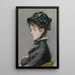 Madame Guillemet - Édouard Manet — inramlat konstverk på väggen