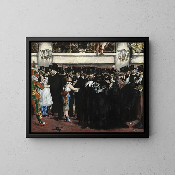 Bal masqué à l'opéra - Édouard Manet — inramlat konstverk på väggen