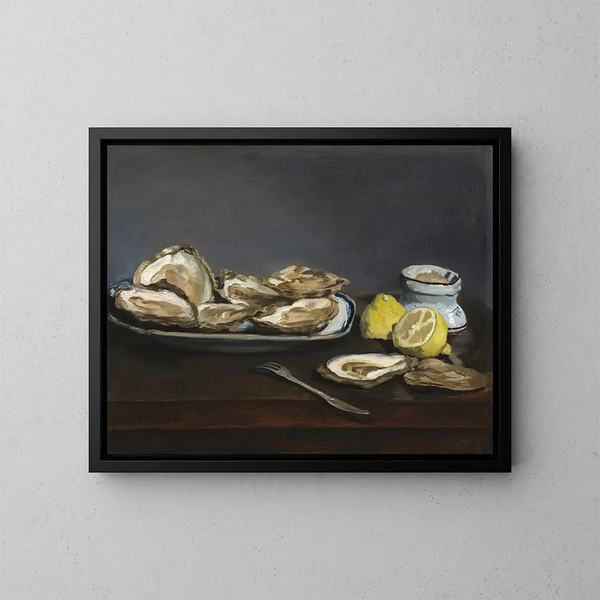 ostron - Édouard Manet — inramlat konstverk på väggen