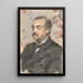 porträtt av Julien de la Rochenoire - Édouard Manet — inramlat konstverk på väggen